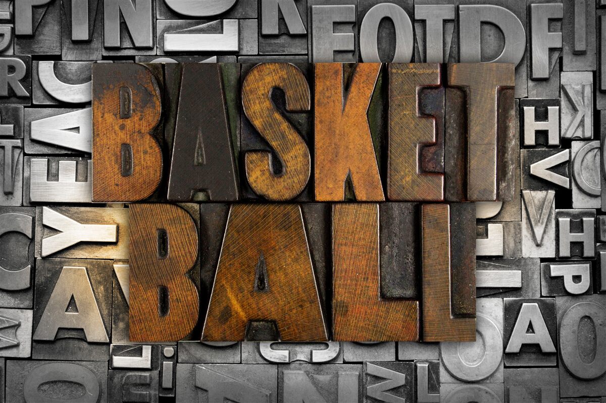 Fototapeten "Basketball" auf Metall graviert