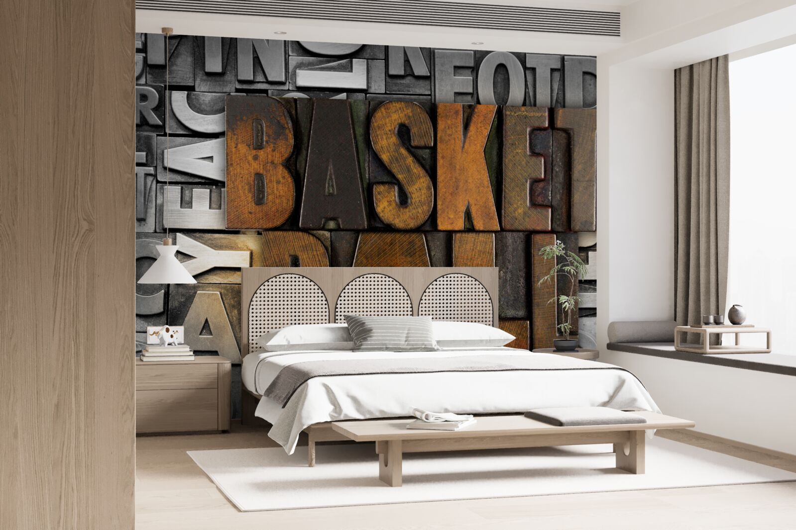 Fototapeten "Basketball" auf Metall graviert