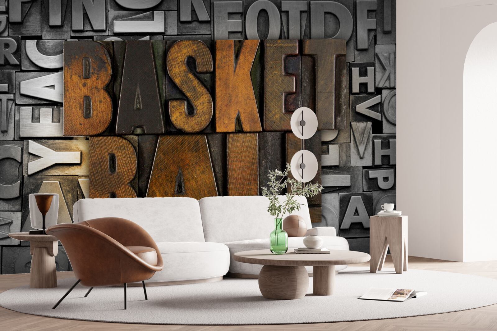 Fototapeten "Basketball" auf Metall graviert