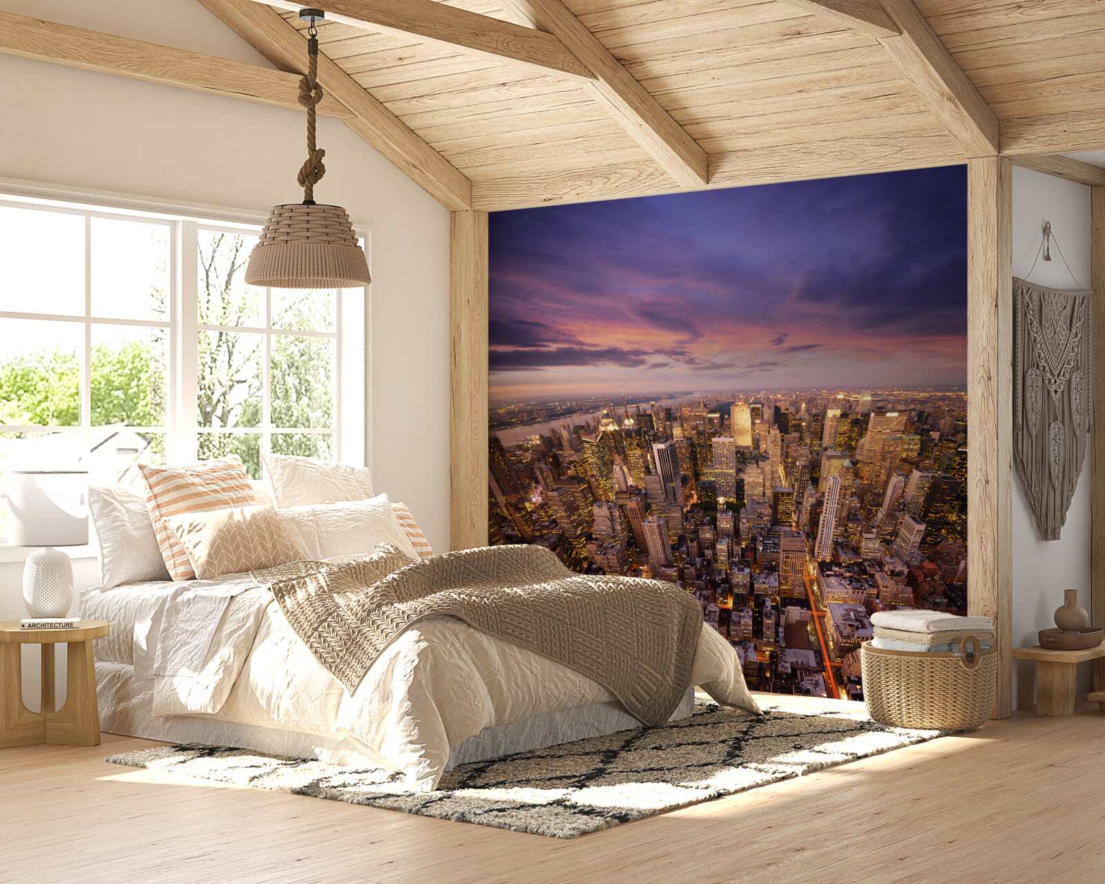 Fototapeten unermessliche Wolkenkratzer einer gigantischen Stadt