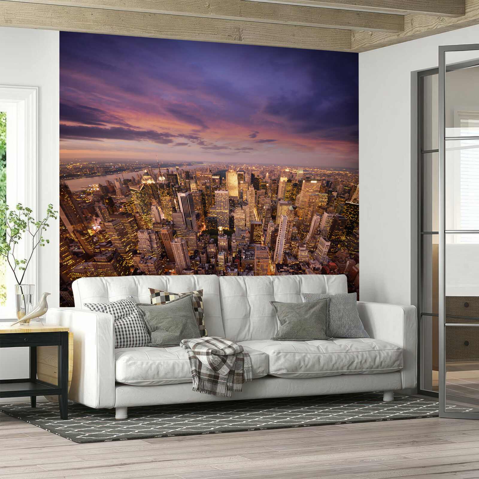 Fototapeten unermessliche Wolkenkratzer einer gigantischen Stadt