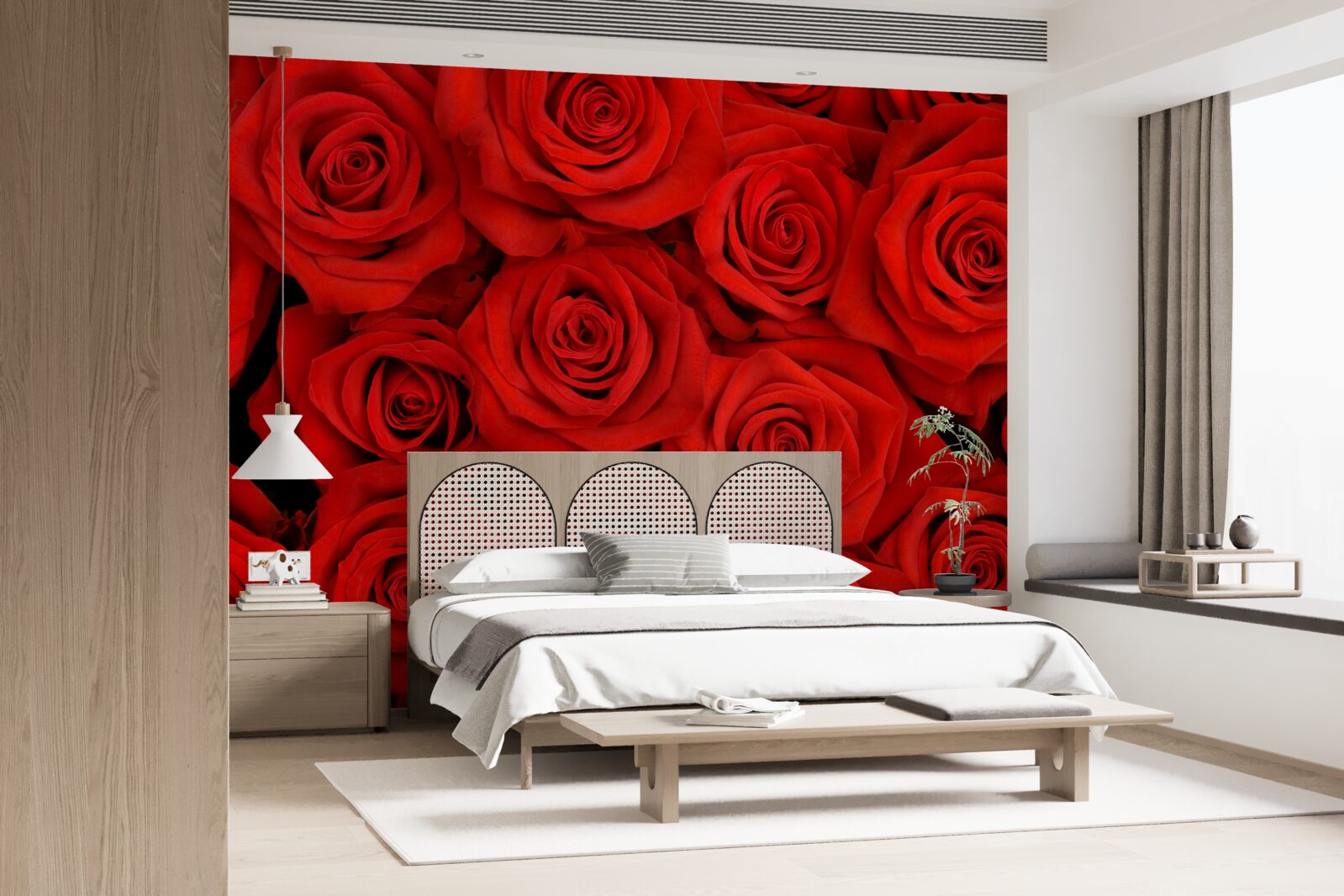 Fototapeten Ein Strauß roter Rosen