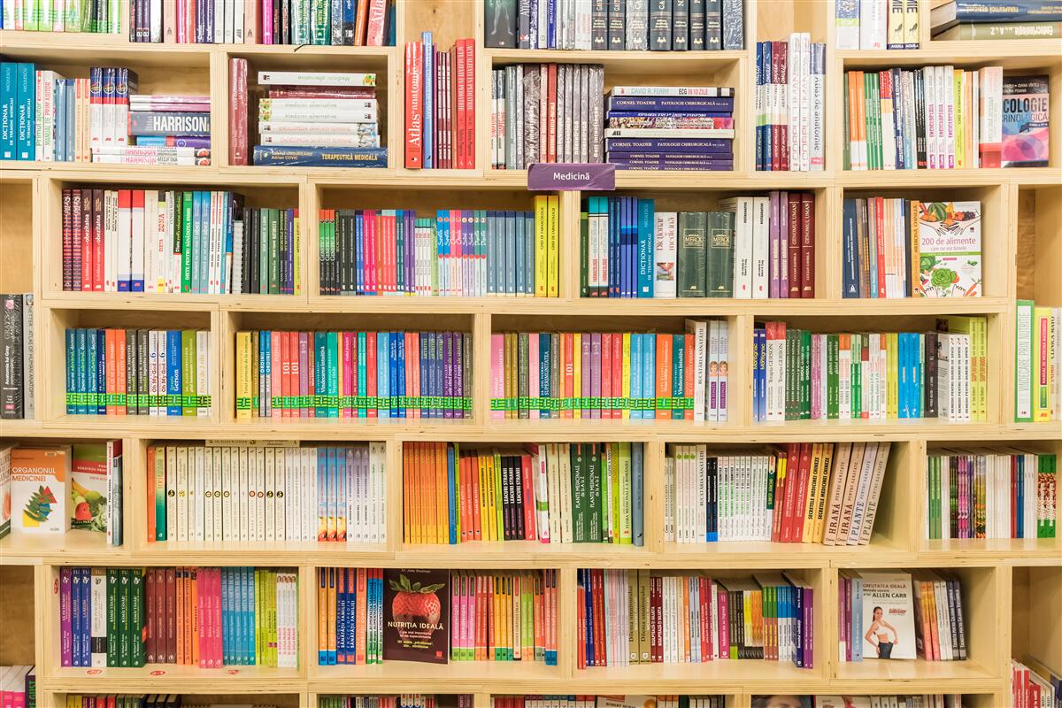 Fototapeten Bände in der Heimbuchsammlung