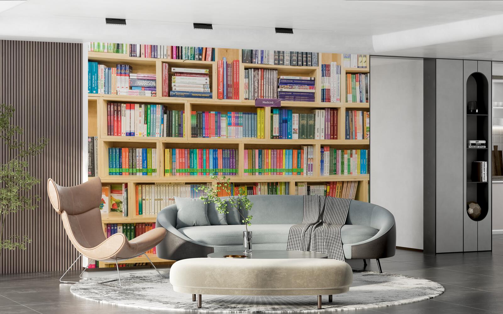 Fototapeten Bände in der Heimbuchsammlung