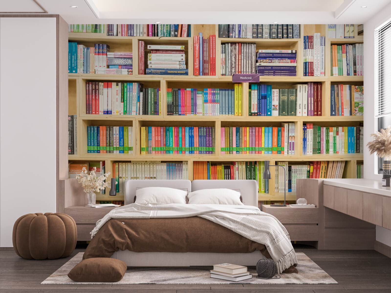 Fototapeten Bücherregal
