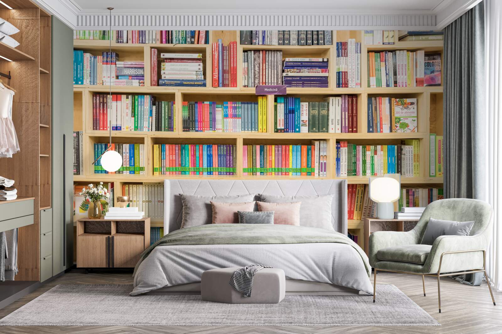 Fototapeten Bände in der Heimbuchsammlung