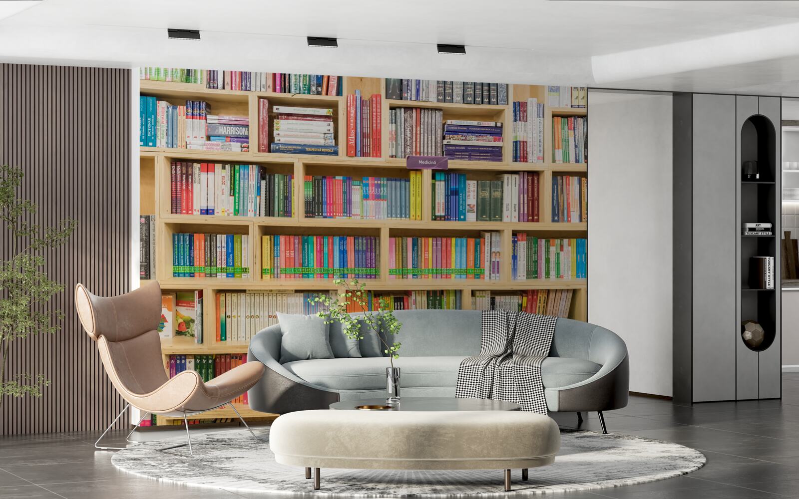 Fototapeten Bände in der Heimbuchsammlung