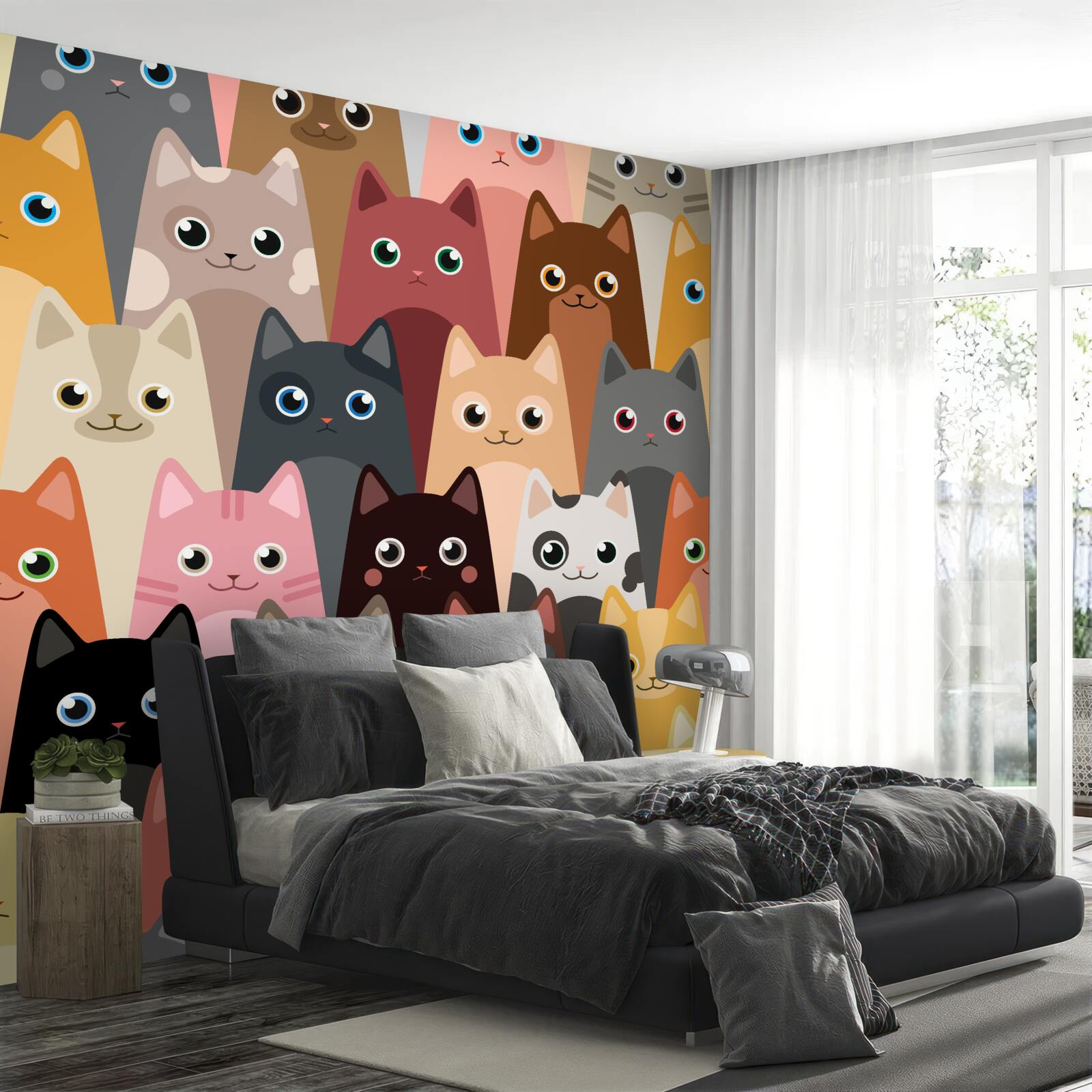 Fototapeten Viele Katzen mit vielen Augen