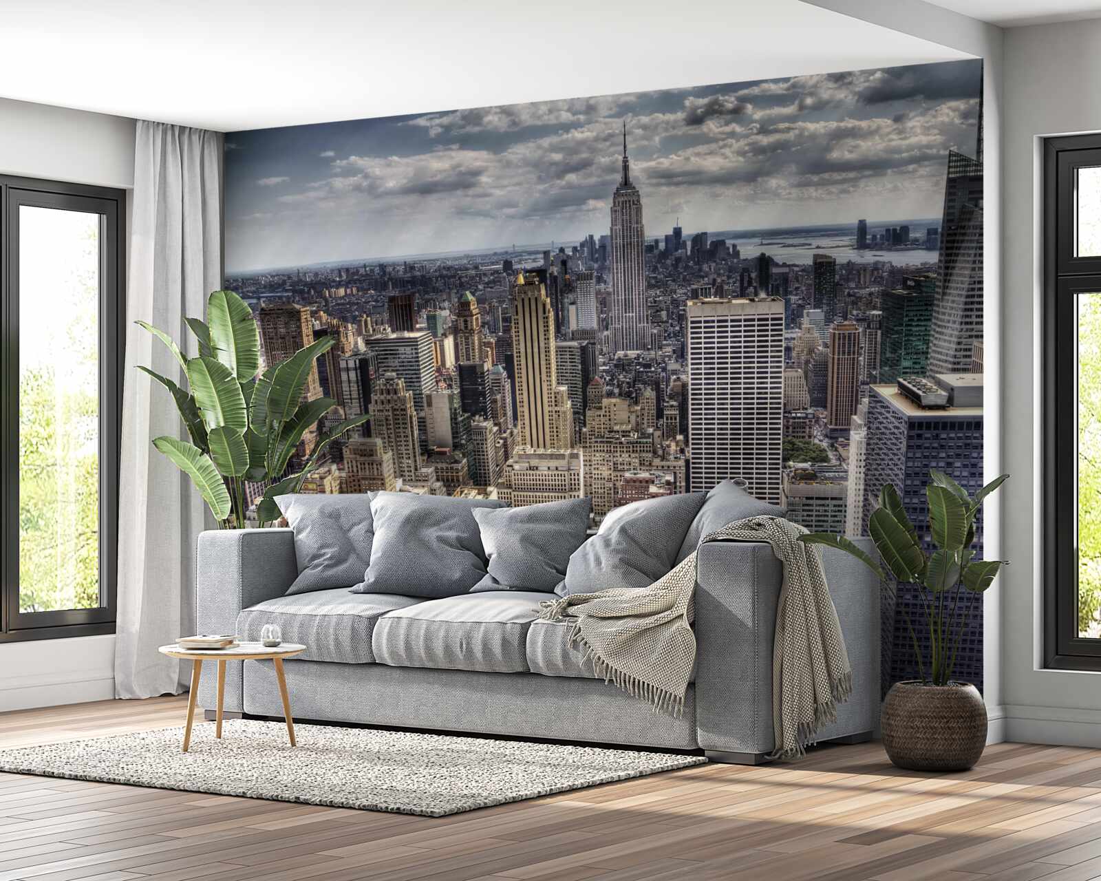 Fototapeten New York wartet auf die Ankunft des Regens