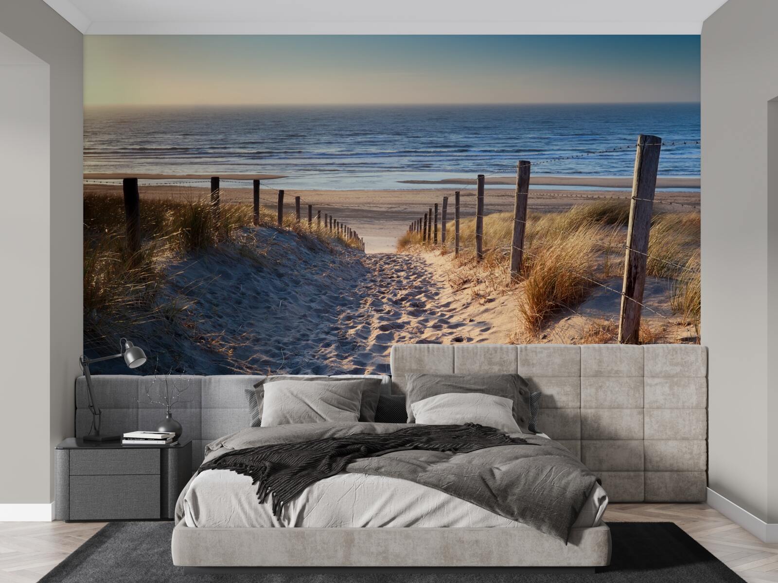Fototapeten Pazifischer Ozean und ein Strand mit feinem Sand