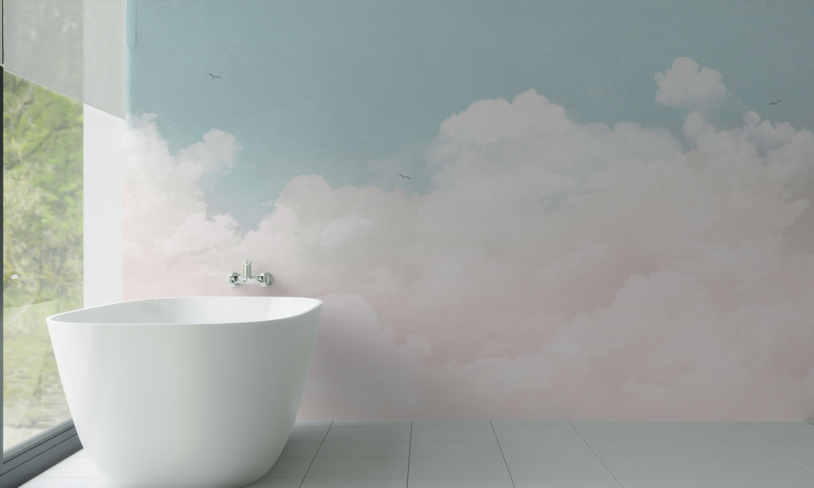 Fototapeten dichte Milchwolken