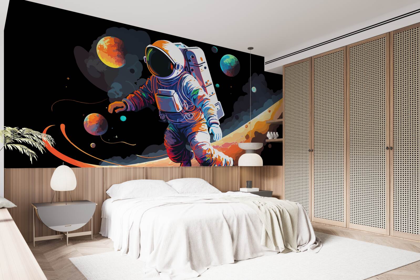 Fototapeten Astronaut im Universum