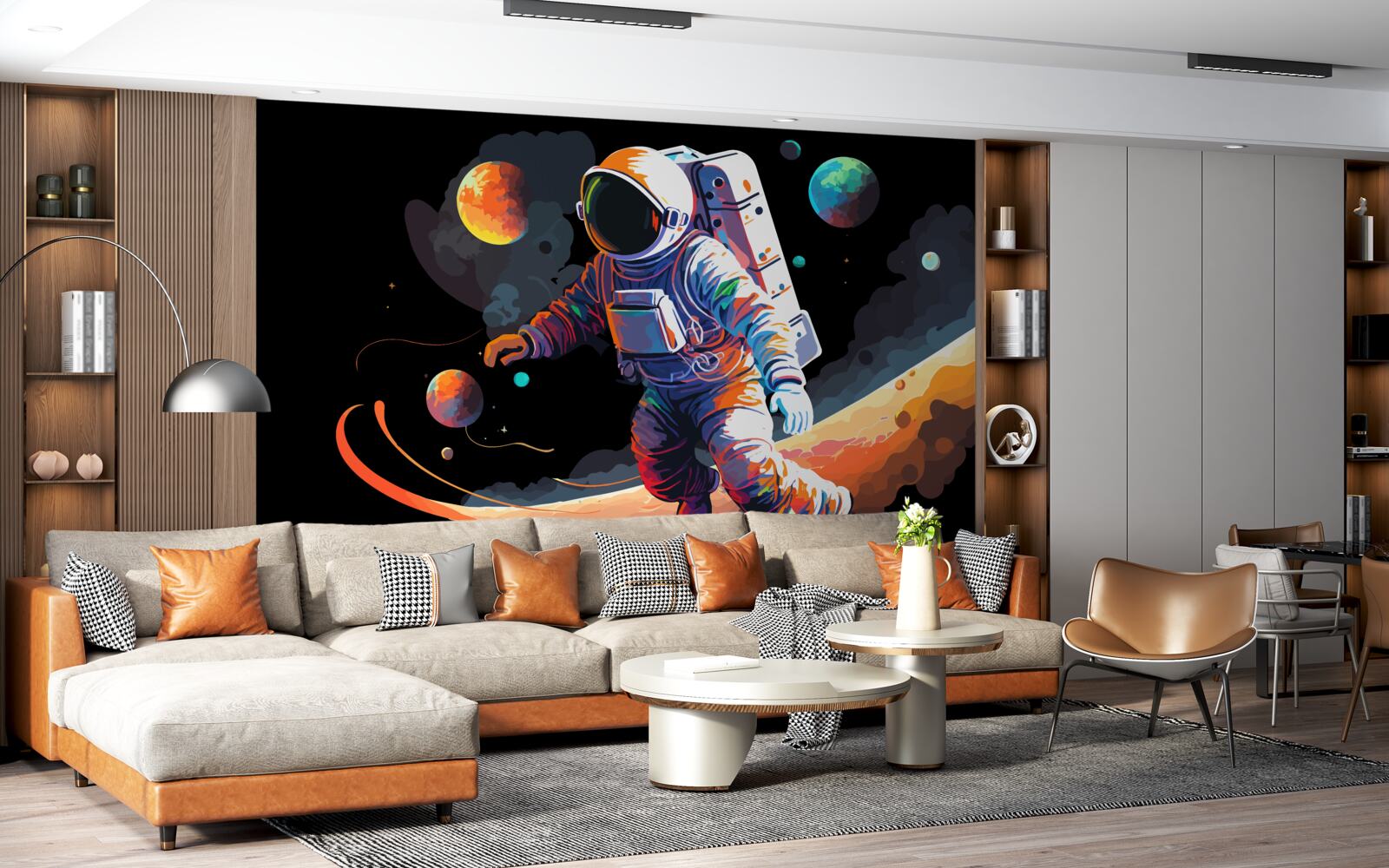 Fototapeten Astronaut im Universum