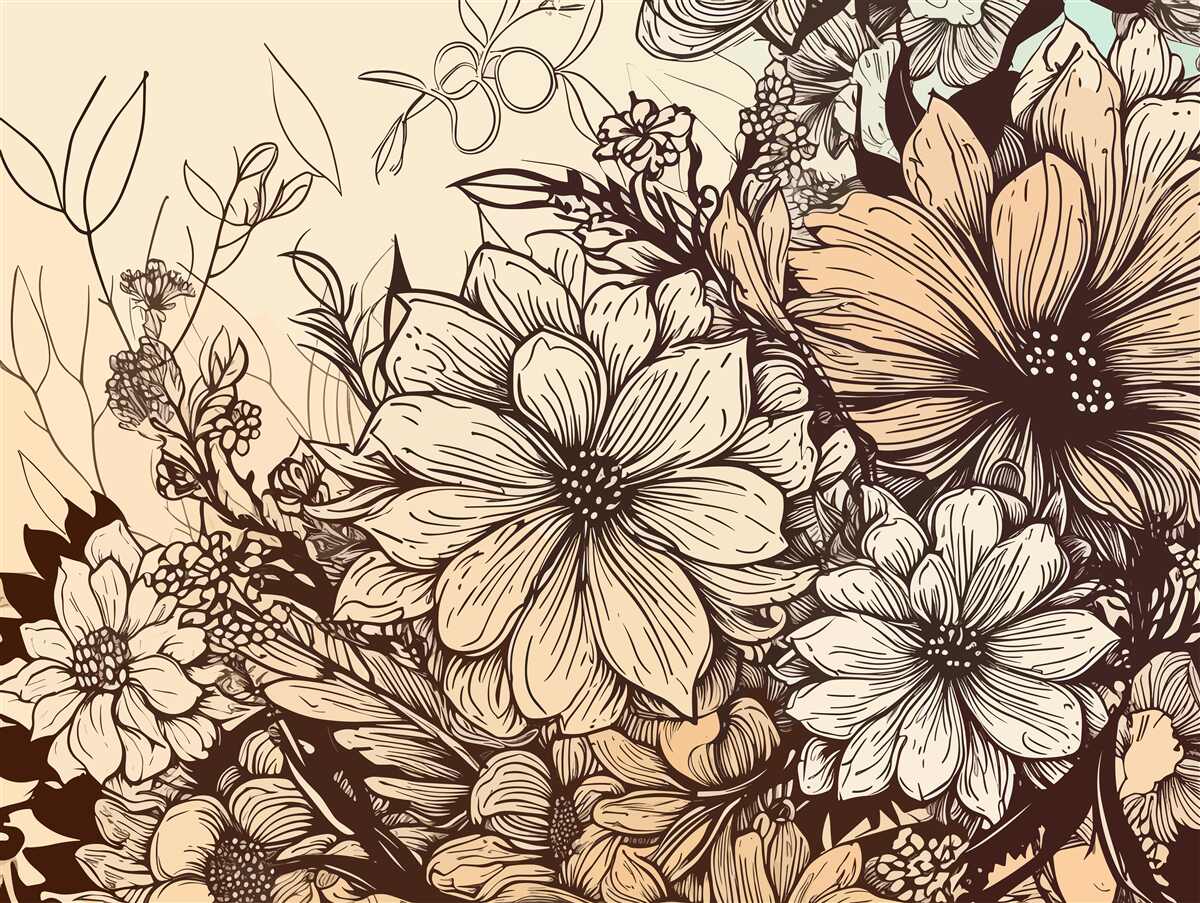 Fototapeten Tropische Blumen voller Farben gefüllt