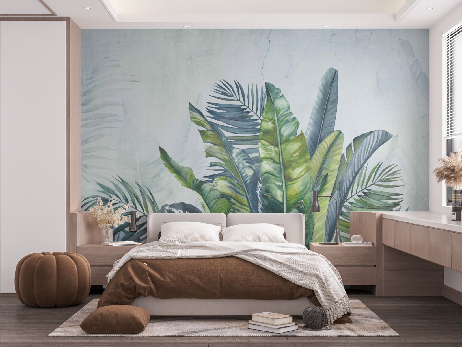 Fototapeten Zusammenfassung der exotischen Flora