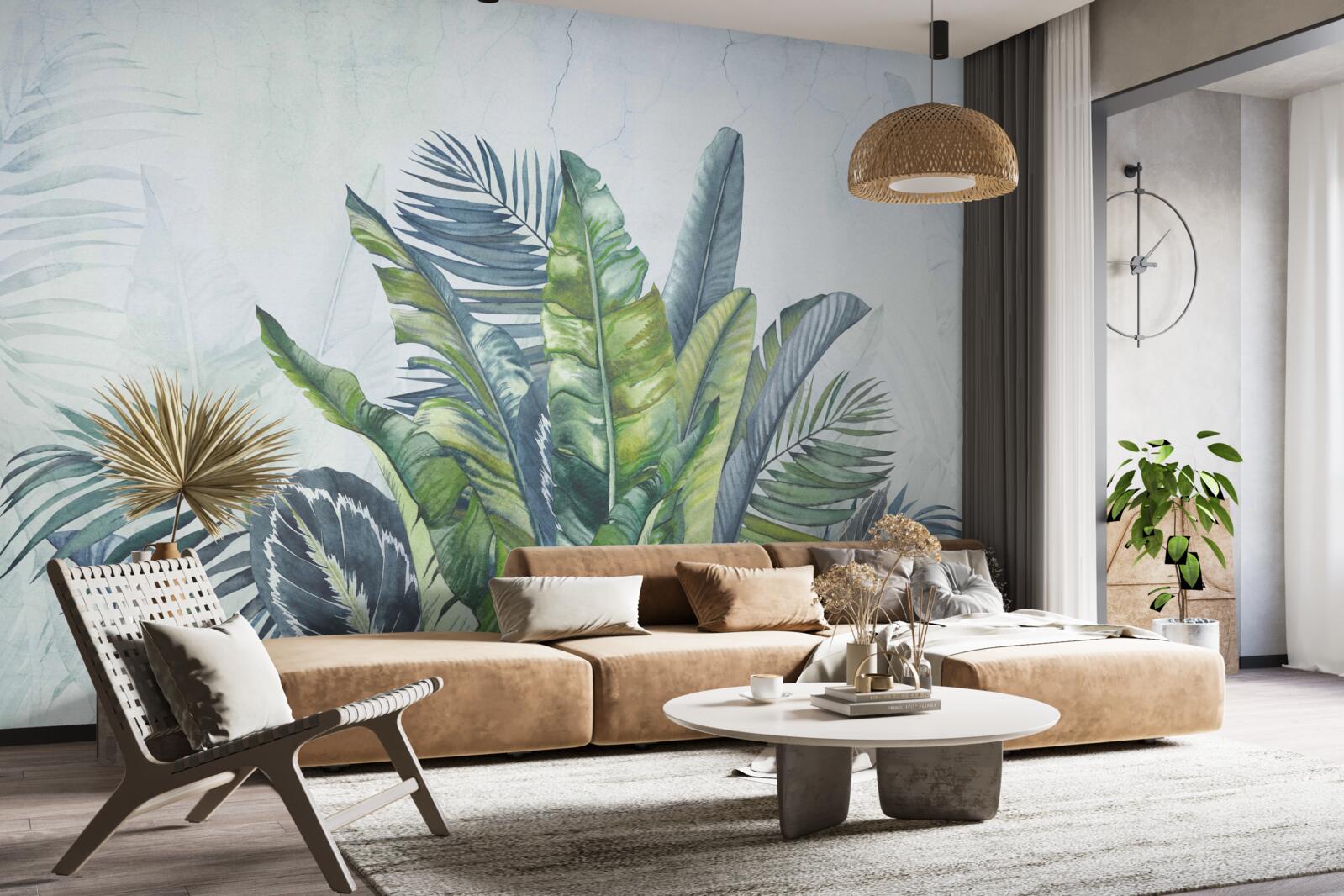 Fototapeten Zusammenfassung der exotischen Flora