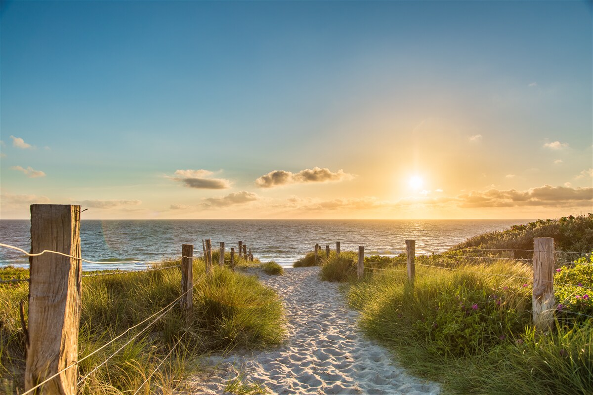 Fototapeten Texel Island vor der Küste