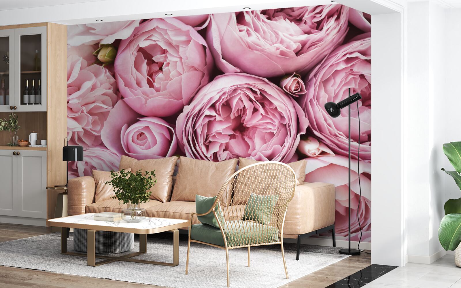 Fototapeten Rose in einem Blumenstrauß ist eine unvergessliche Sichtweise