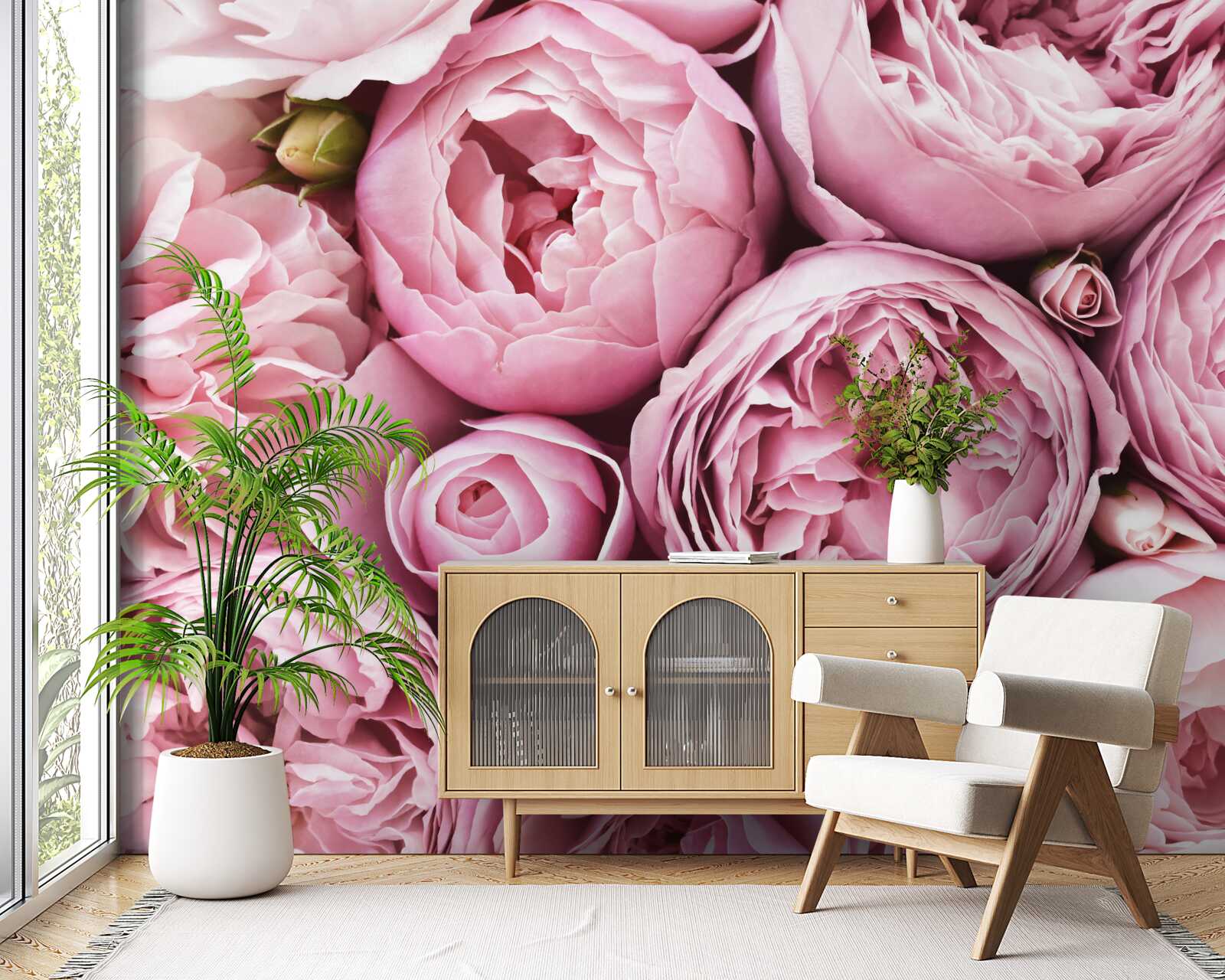 Fototapeten Rose in einem Blumenstrauß ist eine unvergessliche Sichtweise