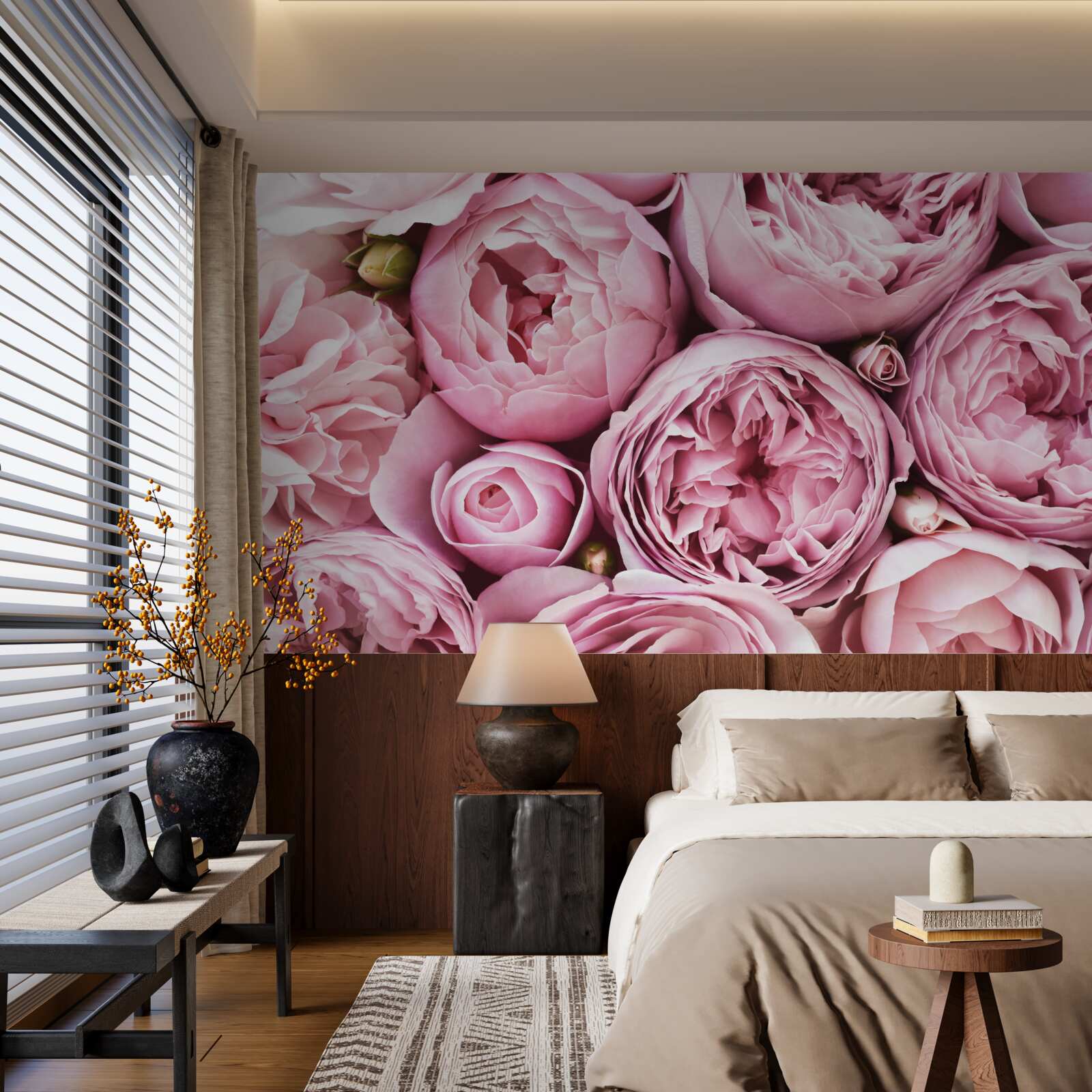 Fototapeten Rose in einem Blumenstrauß ist eine unvergessliche Sichtweise
