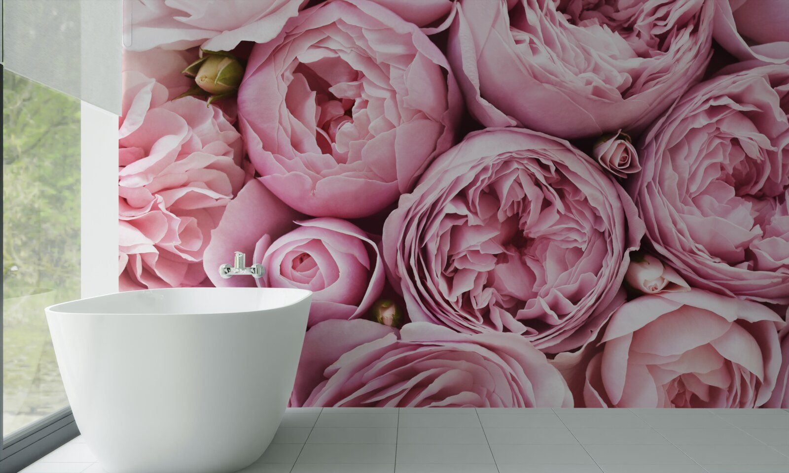 Fototapeten Rose in einem Blumenstrauß ist eine unvergessliche Sichtweise