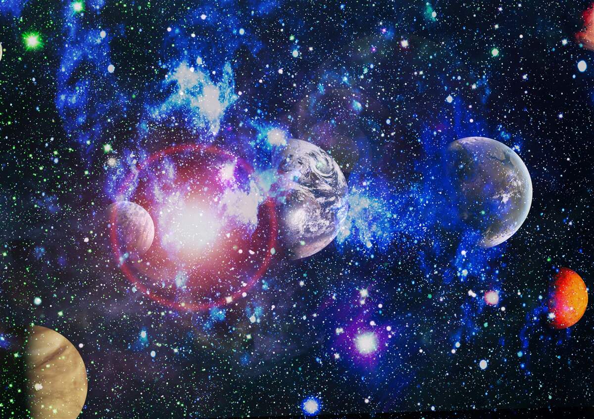 Fototapeten Geräumiges und mysteriöses Universum