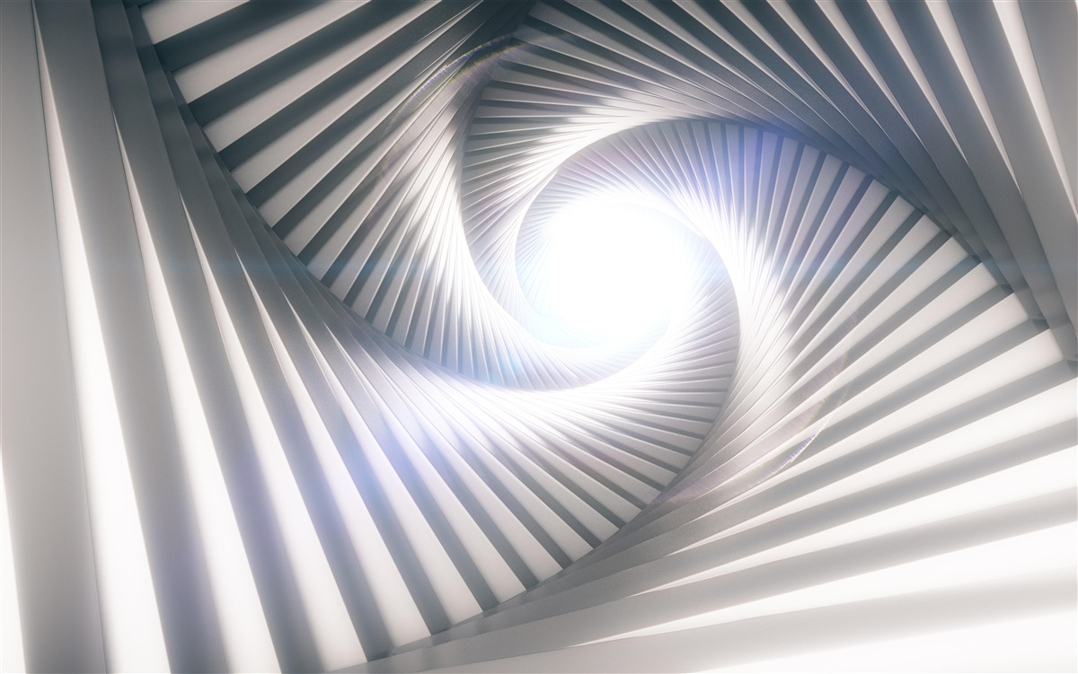 Fototapeten Abstraktion in Form einer steigenden Treppe