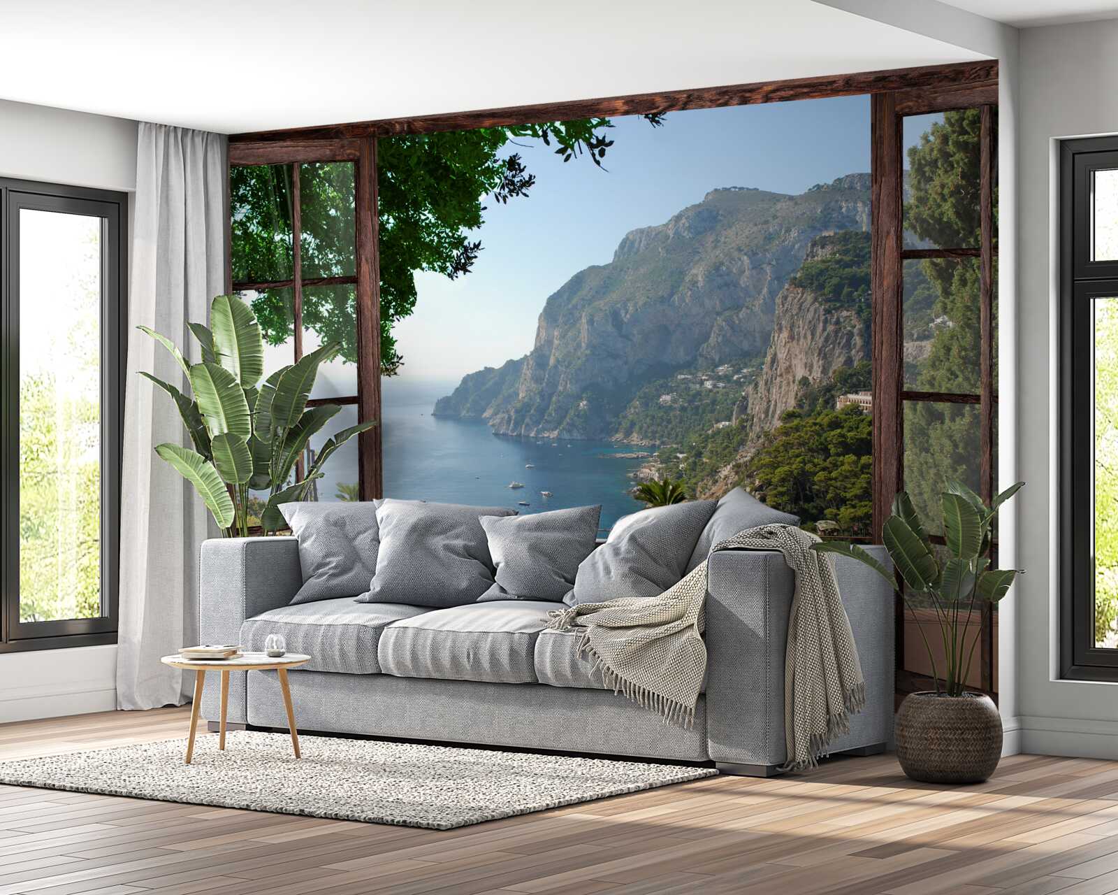 Fototapeten Unglaublich malerische Landschaft von Meer und Klippen