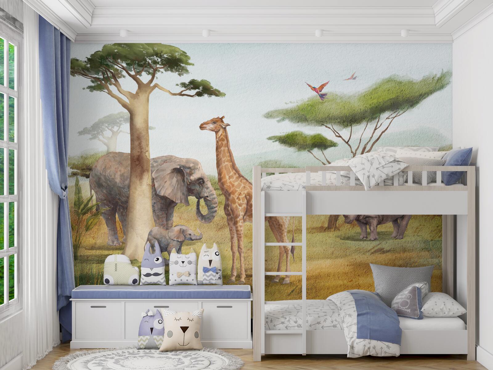 Fototapeten Afrikanische Tiere auf Safari