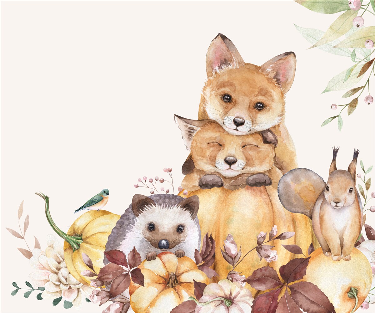 Fototapeten Tiere mit schöner und Freundlichkeit
