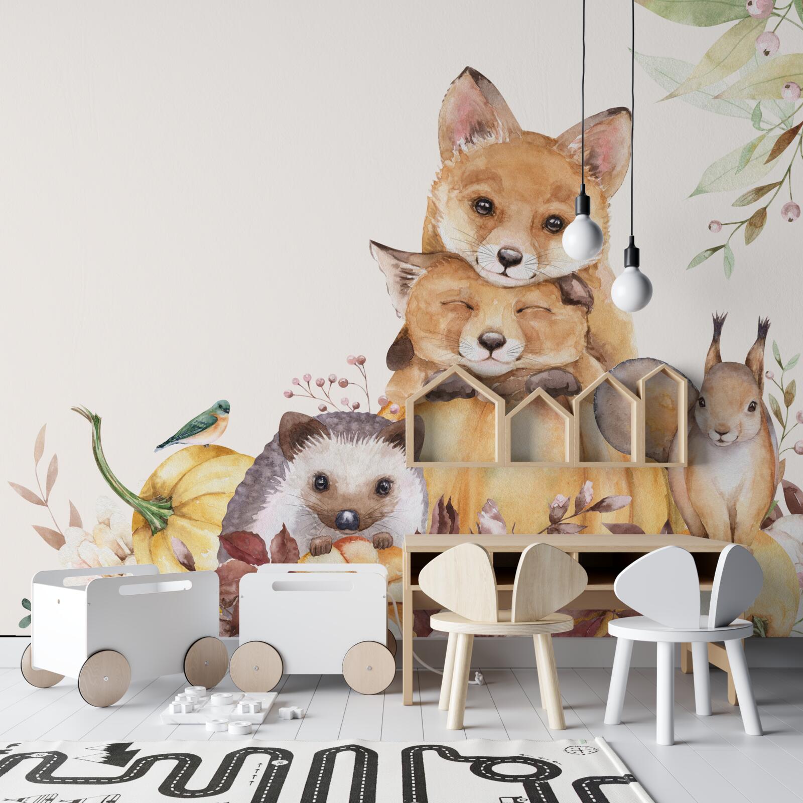 Fototapeten Tiere mit schöner und Freundlichkeit