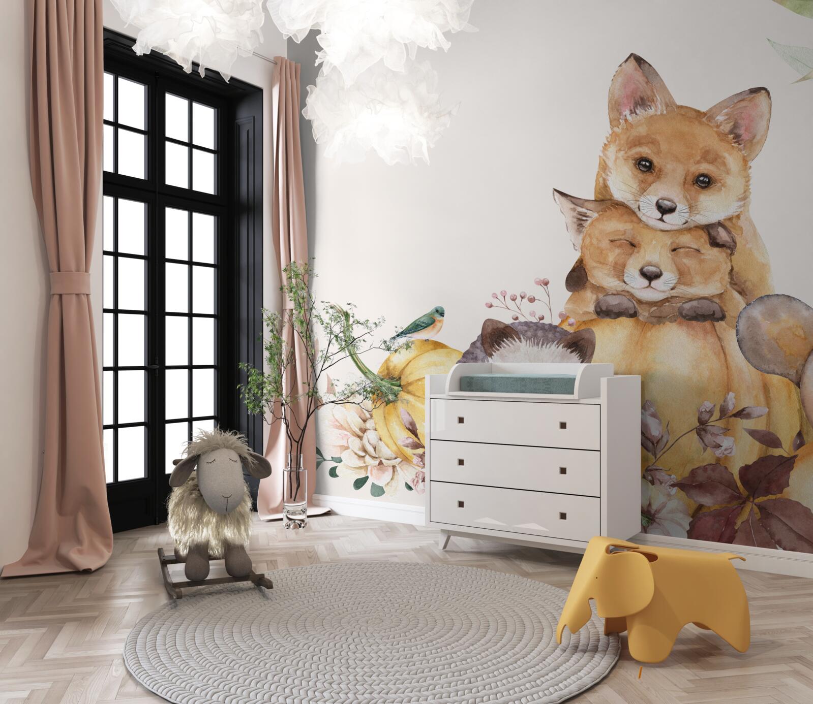 Fototapeten Tiere mit schöner und Freundlichkeit