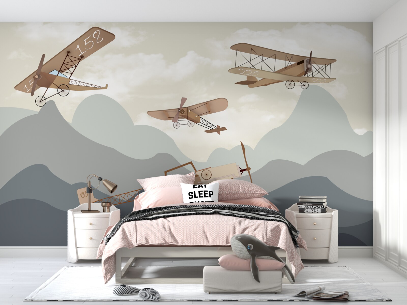 Fototapeten Flüge mit einem historischen Flugzeug