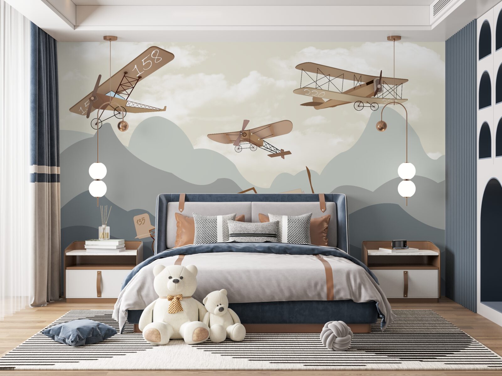 Fototapeten Flüge mit einem historischen Flugzeug