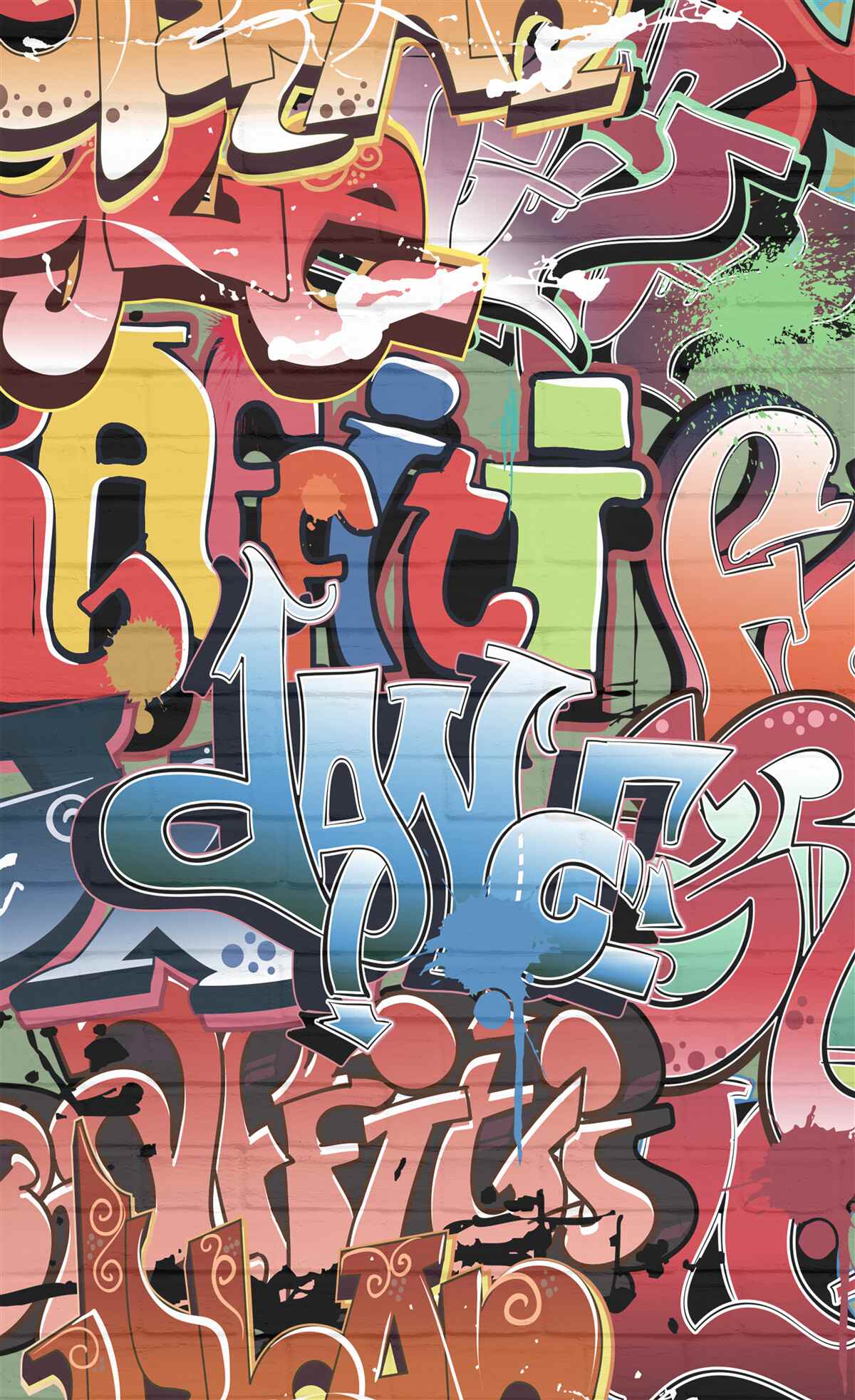 Fototapeten Sprengtext der Straßenkunst