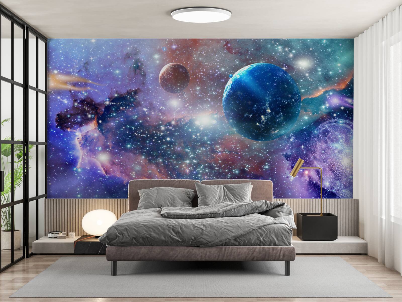 Fototapeten helles Universum