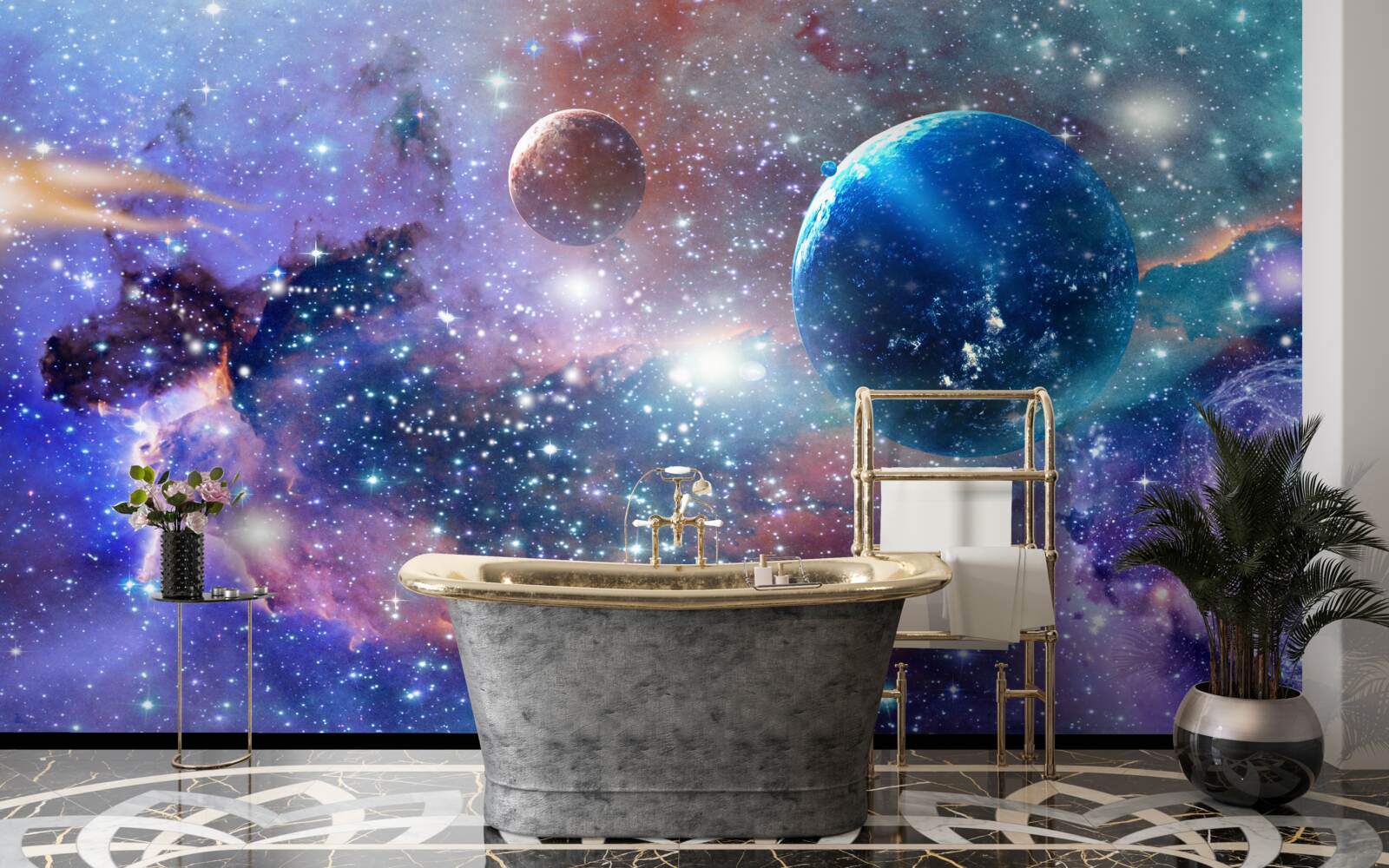 Fototapeten helles Universum