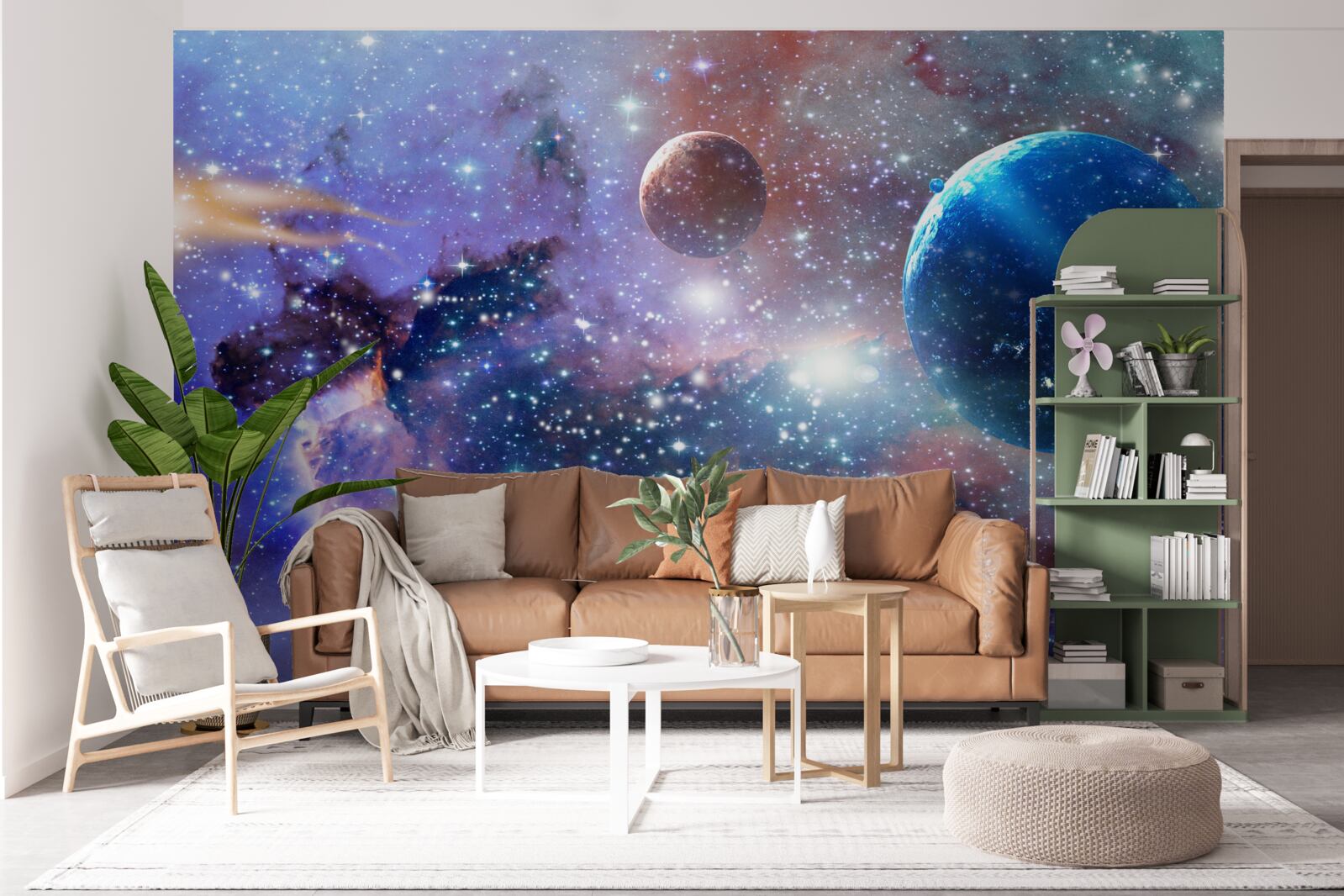 Fototapeten helles Universum