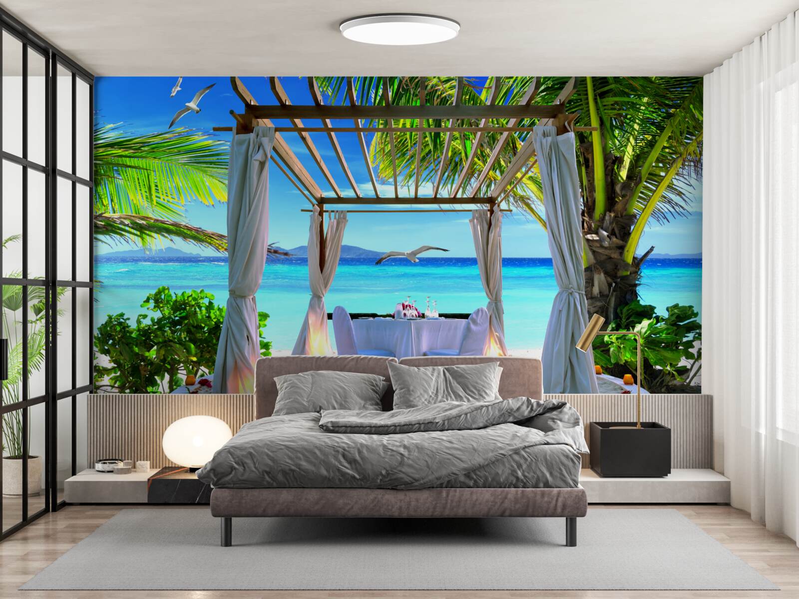 Fototapeten Strandtisch