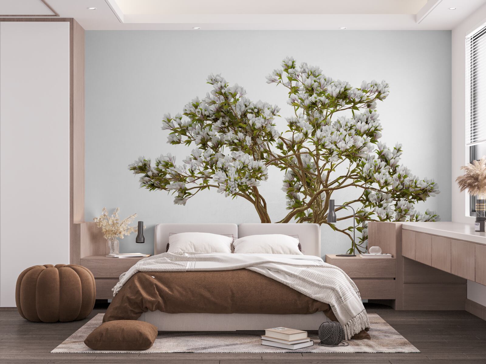 Fototapeten Einsame Bonsai hat eine anmutige Schönheit