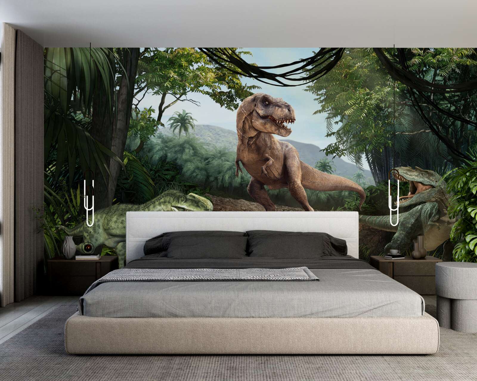 Fototapeten Dinosaurierzeit in der tropischen Zone