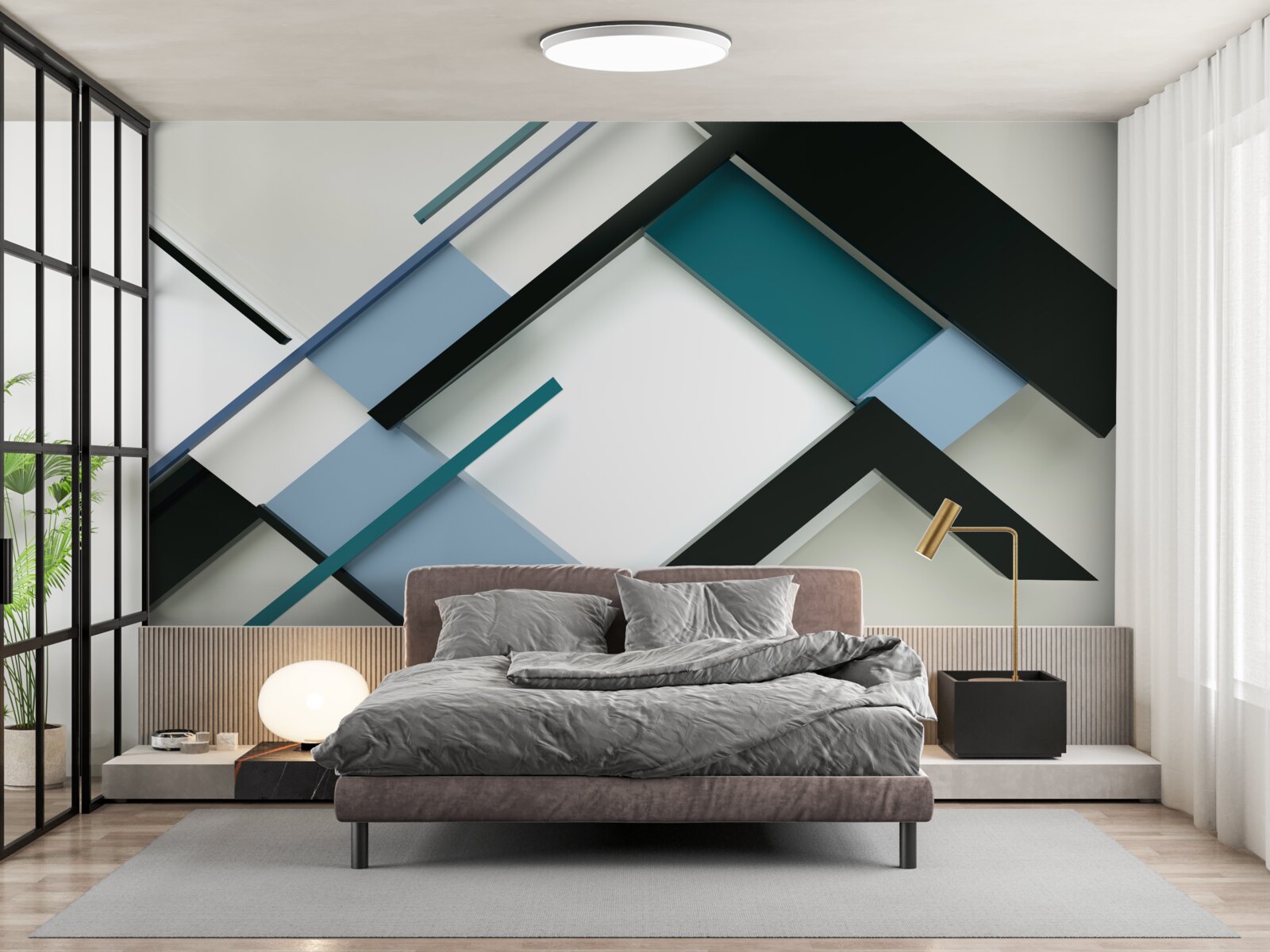 Fototapeten geometrische Formen der Abstraktion