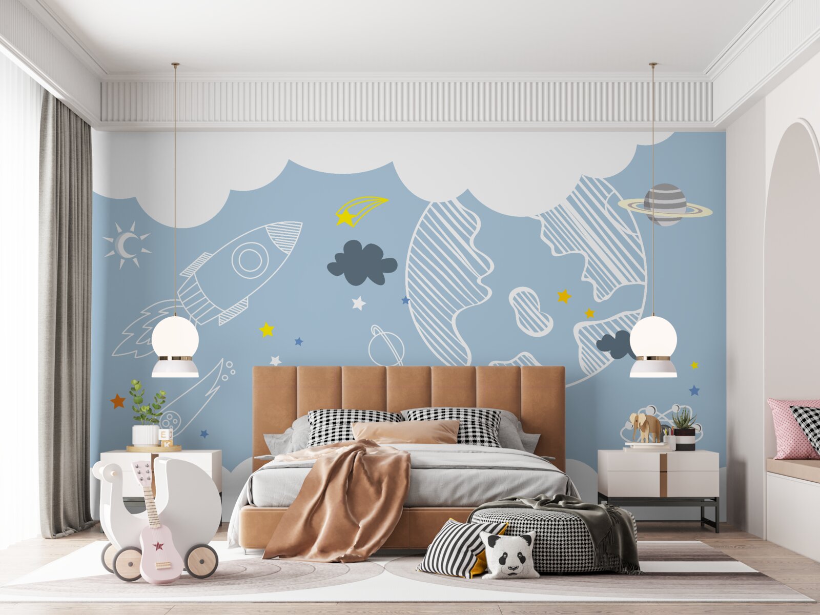 Fototapeten minimalistisches Bild des Raums