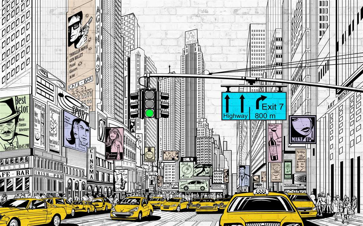 Fototapeten New York auf dem Foto