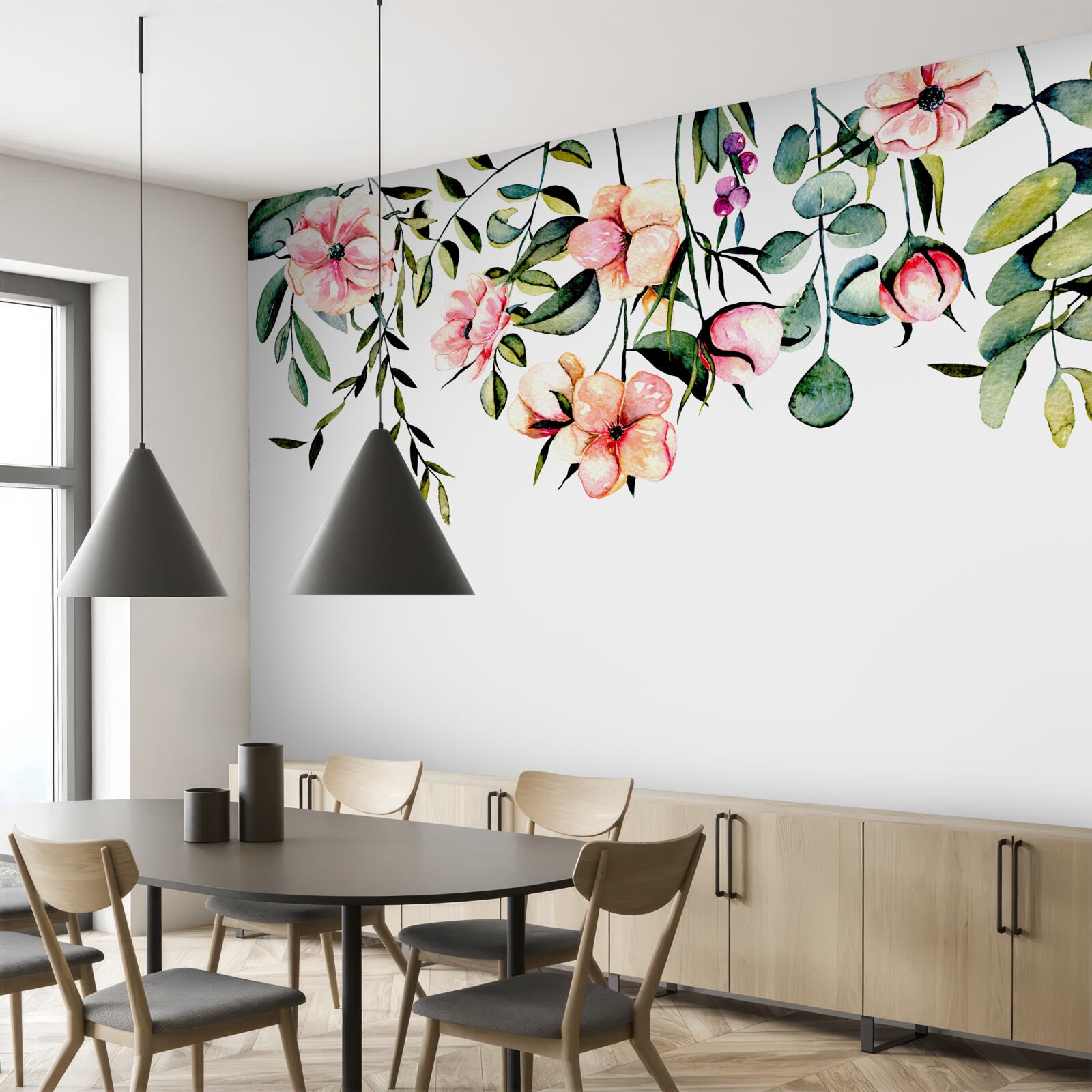 Fototapeten Blumen, die im Sommer wachsen