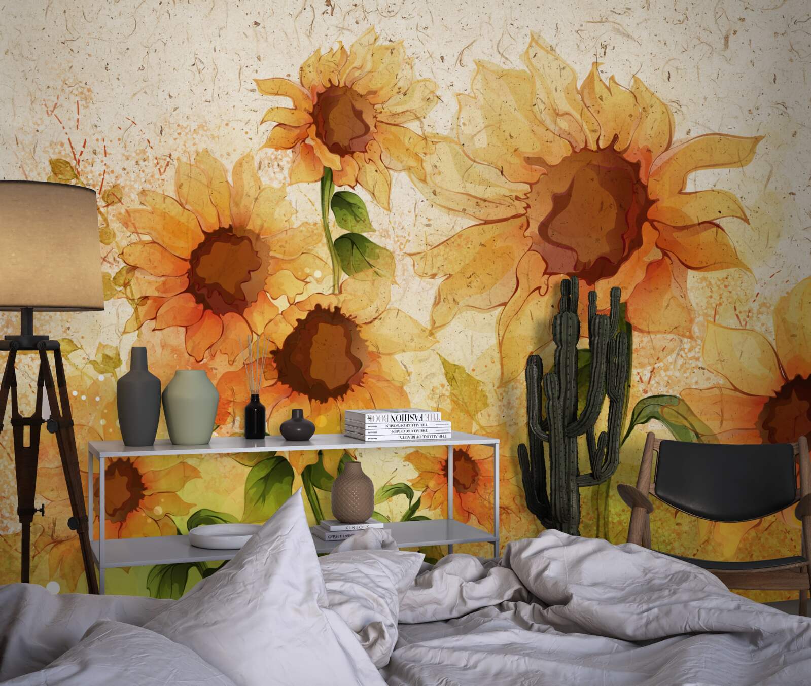 Fototapeten Goldene Sonnenblumen anregen