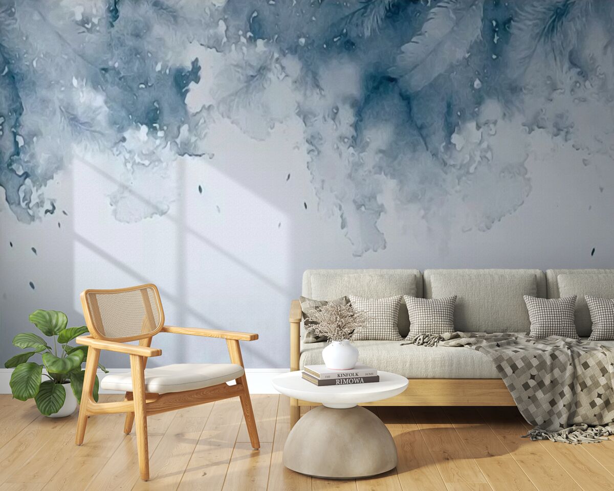 Fototapeten Meeresraum unter Sturmwolken