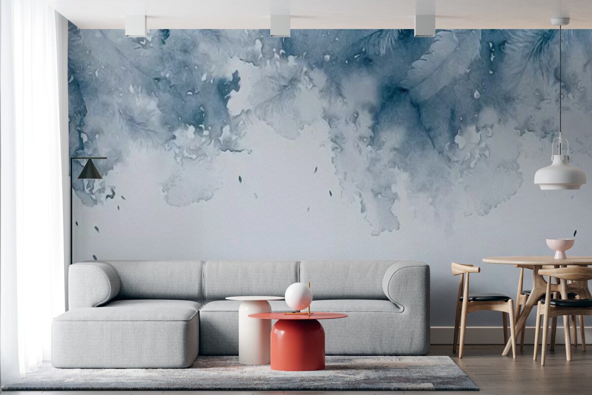 Fototapeten Meeresraum unter Sturmwolken