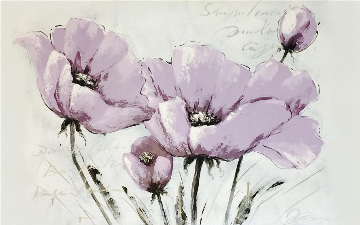 Fototapeten Lila -lilac lilac Blütenbett