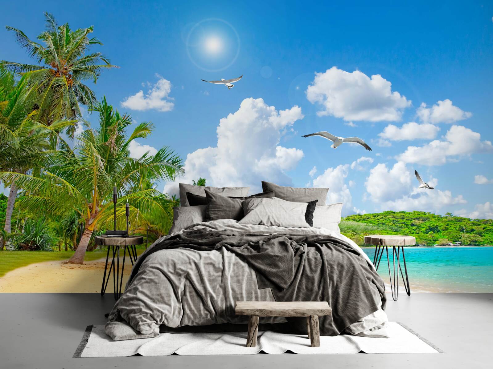 Fototapeten Das Meer und der Strand sind wunderschön